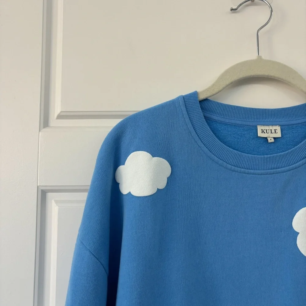 KULE Blue Cloud Sweatshirt RARE - Picture 8 of 8